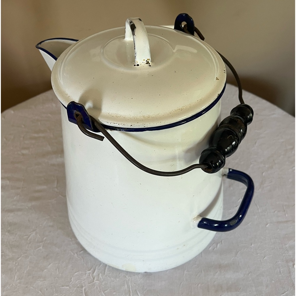 Extra Large Enamelware Coffee Pot